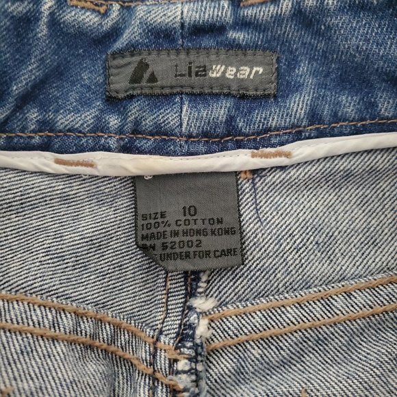 LIZ WEAR Blue Jeans Size 10 "Fight Fat" - Picture 9 of 9